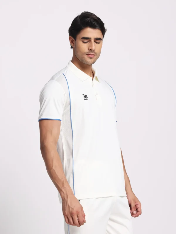 half sleeves Cricket Tshirt, Custom cricket jersey, custom white tshirt, personalize cricket tshirt, White Jersey,