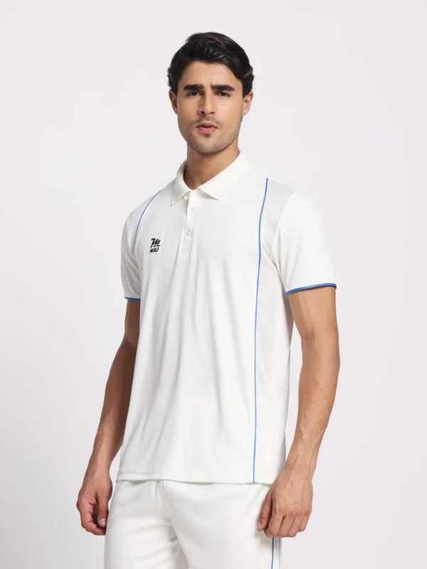 half sleeves Cricket Tshirt, Custom cricket jersey, custom white tshirt, personalize cricket tshirt, White Jersey,