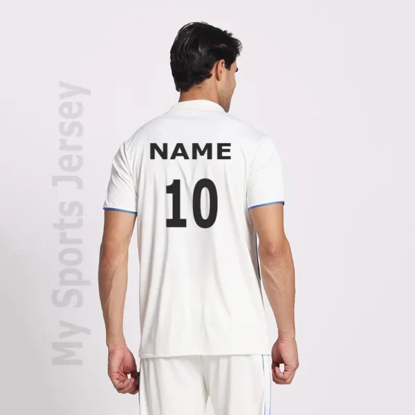 half sleeves Cricket Tshirt, Custom cricket jersey, custom white tshirt, personalize cricket tshirt, White Jersey,