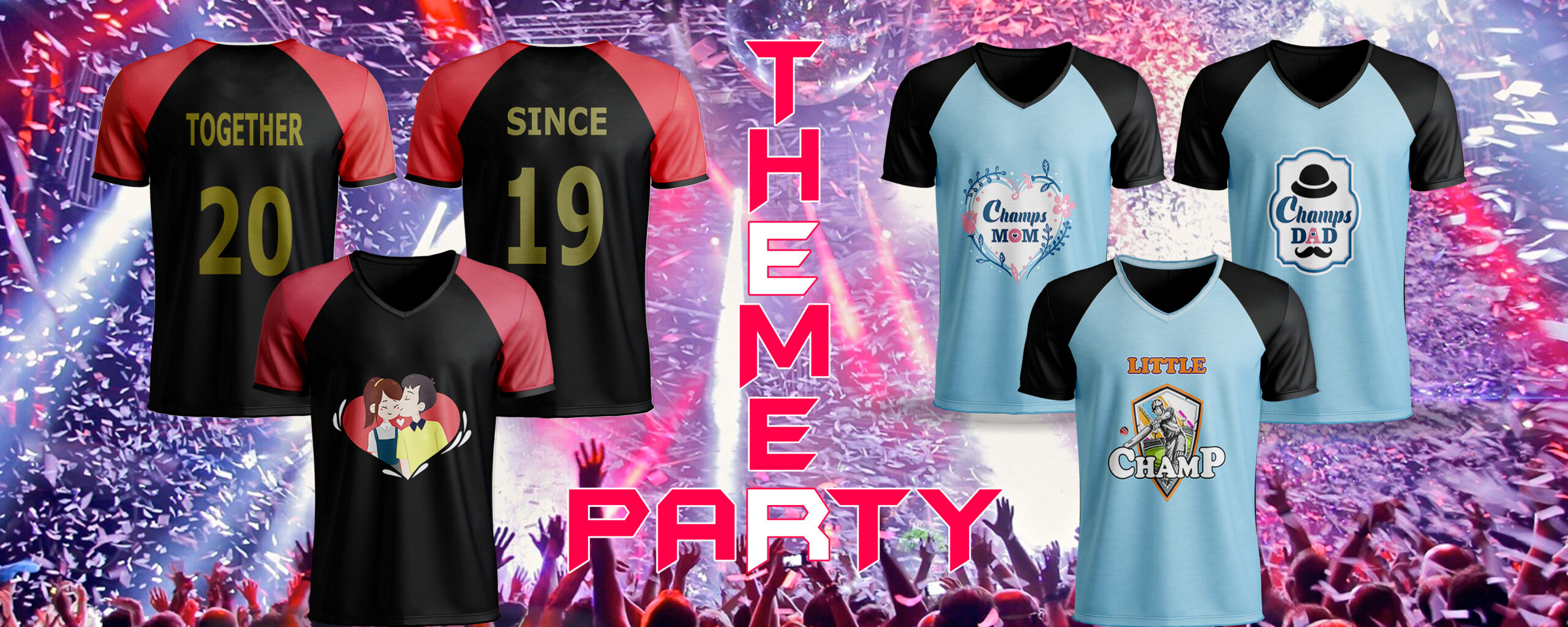Theme Party Tshirts