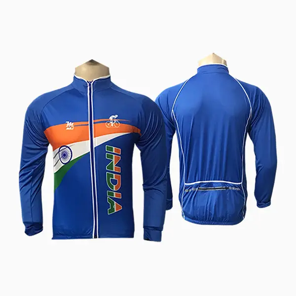India Blue Cycling Jersey