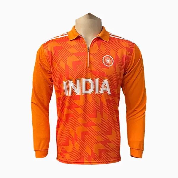 India Orange Full Jersey
