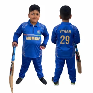 Mumbai cricket dress, Mumbai cricket Jersey with pants, Mumbai Kids cricket dress